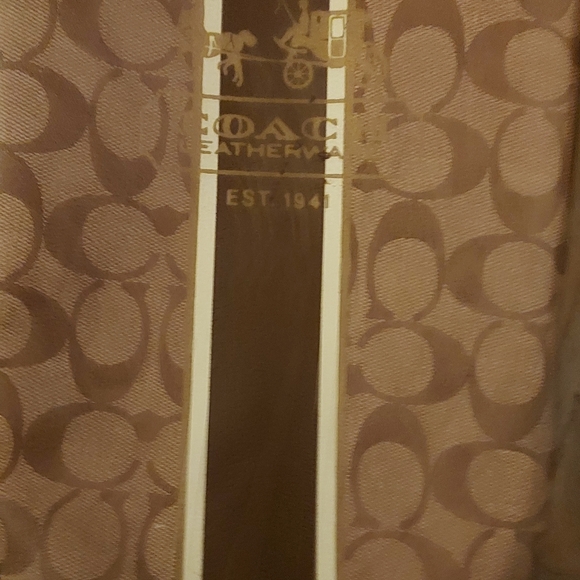 New Coach rain boots size 10 Coach signature brown and tan - Picture 2 of 7